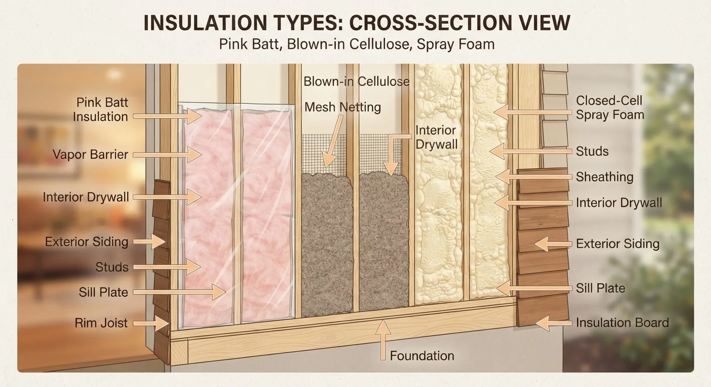 Insulation Types Decoded: Batts, Blown-In, and Spray Foam
