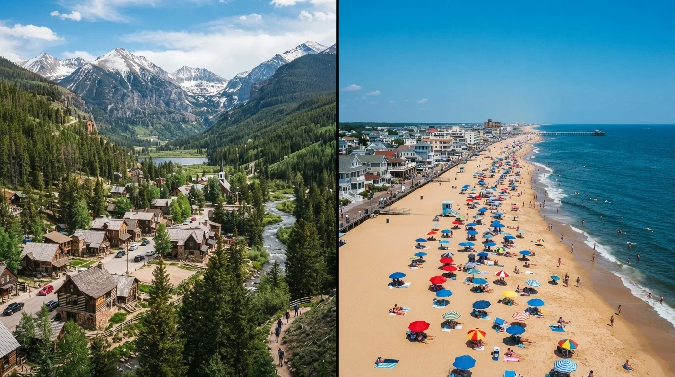 Mountain Town or Beach Town: Choosing a US Vacation Anchor
