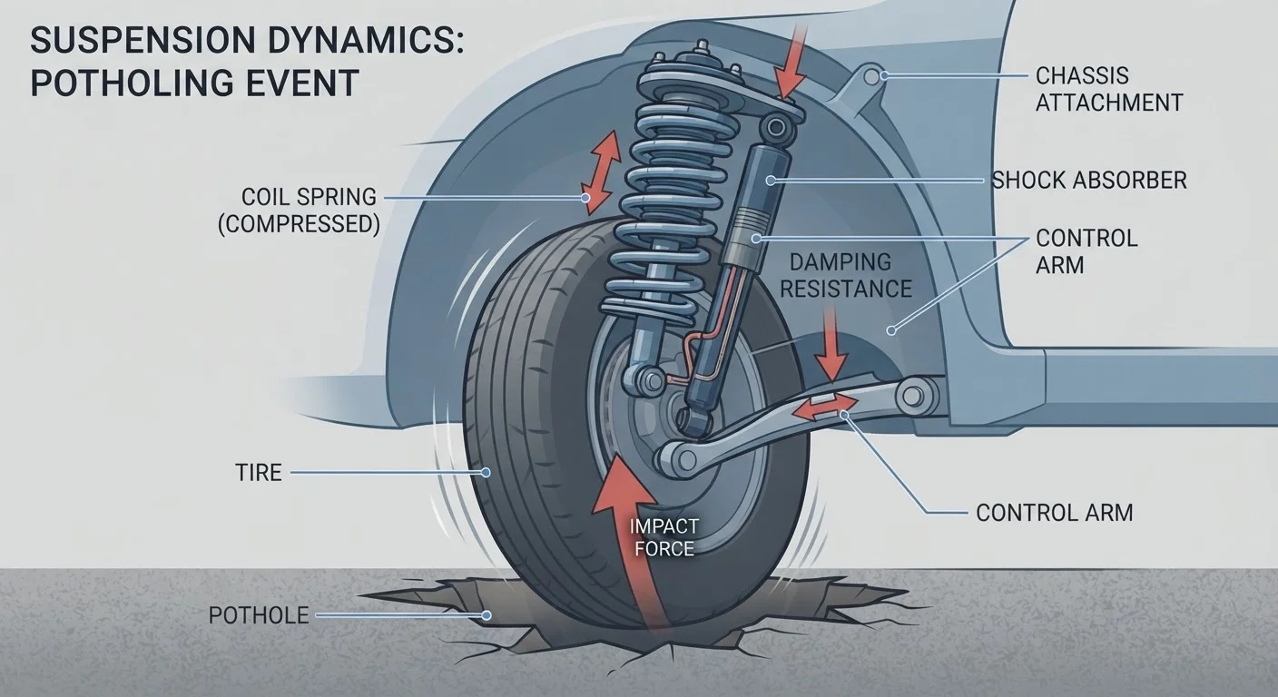 The Physics Behind Every Pothole Your Car Hits